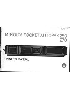 Minolta Autopak 270 manual. Camera Instructions.